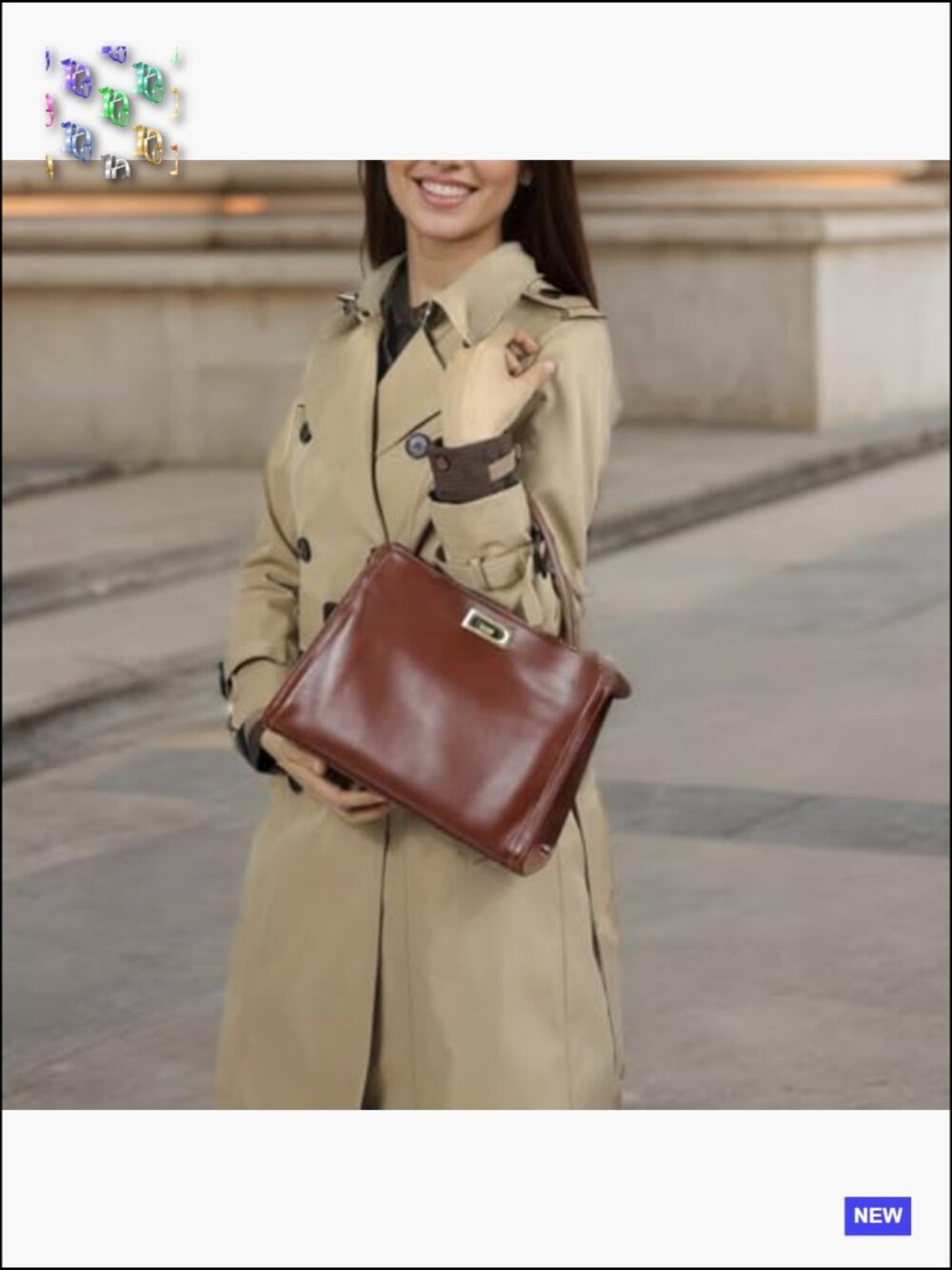Vintage Leather Satchel Crossbody Bag Spacious Organizer Top Handle Adjustable - Picture 2 of 7